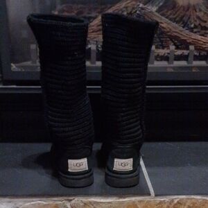 Uggs Knit Black Tall Boots